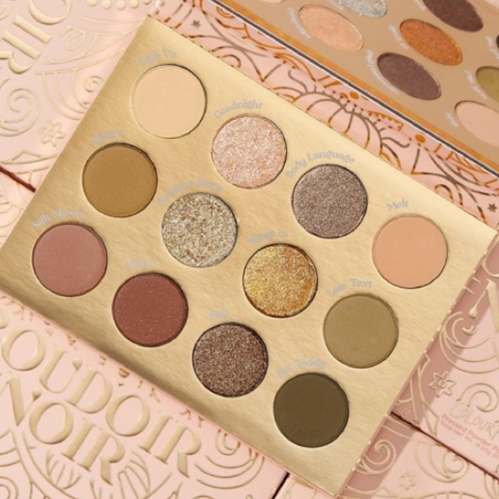 NWT ❤️DISCONTINUED❤️ BOUDOIR NOIR COLOURPOP CP EYESHADOW PALETTE - Picture 2 of 9
